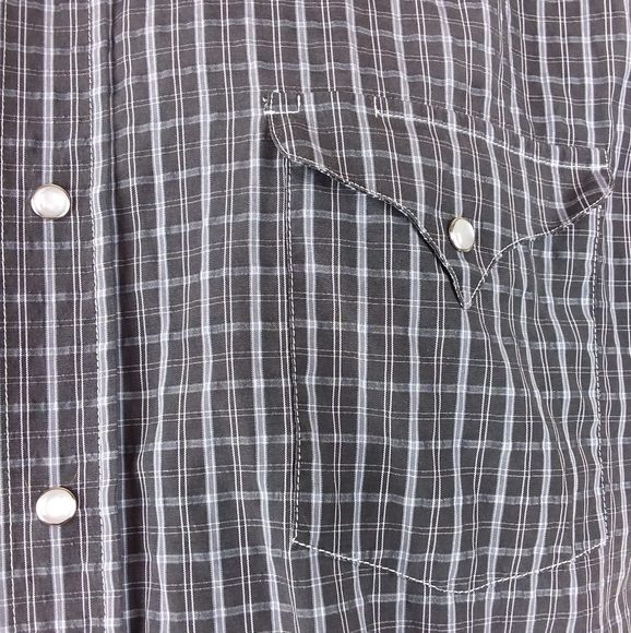 Panhandle Slim Shirt Pearl Snaps S/S Spread Collar - Picture 3 of 7